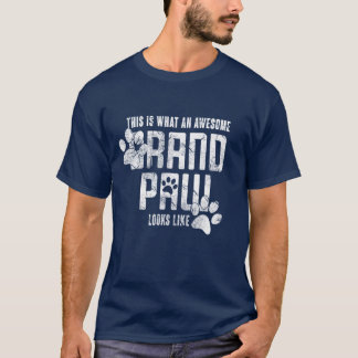 GrandPaw GrandPa Dog T-Shirt voor Vaderdag Gift