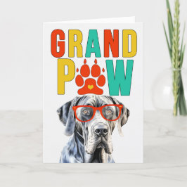 GrandPAW Grote Deen GrandDOG Grootouders Dag Feestdagen Kaart