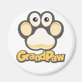 Grandpaw logo ronde magneet (Voorkant)