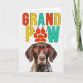GrandPAW Pointer GrandDOG Grootouders Dag Feestdagen Kaart (Voorkant)