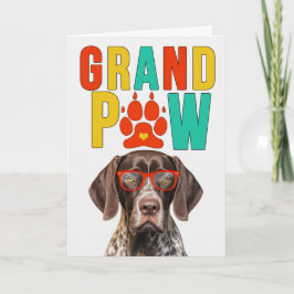 GrandPAW Pointer GrandDOG Grootouders Dag Feestdagen Kaart