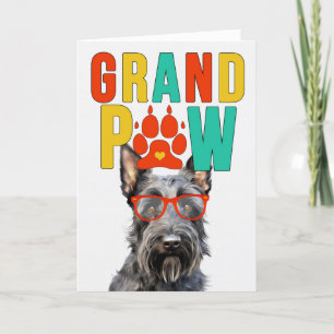 GrandPAW Scottie GrandDOG Grootouders Dag Feestdagen Kaart