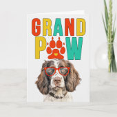 GrandPAW Springer GrandDOG Grootouders Dag Feestdagen Kaart (Voorkant)