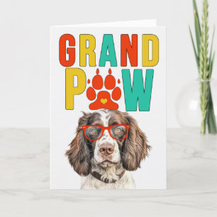GrandPAW Springer GrandDOG Grootouders Dag Feestdagen Kaart