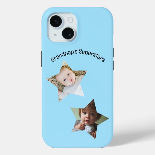Grandpop's Superstars personaliseerde twee fototek Case-Mate iPhone Case (Achterkant)