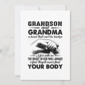 Grandson and grandma bond that cant be broken gift aankondiging (Voorkant)