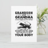 Grandson and grandma bond that cant be broken gift aankondiging (Staand voorkant)