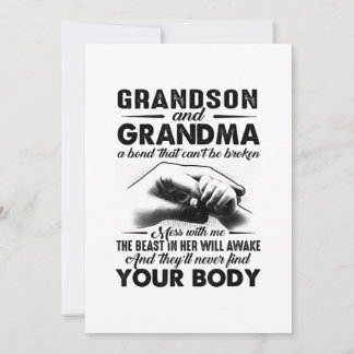 Grandson and grandma bond that cant be broken gift aankondiging