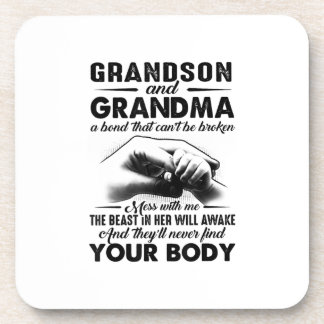 Grandson and grandma bond that cant be broken gift bier onderzetter