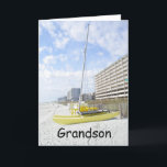 GRANDSON BEACH VERJAARDAG-GENIET VAN UW DAG KAART<br><div class="desc">Laat je kleinzoon weten hoeveel je om hem geeft en wens hem een zeer gelukkige verjaardag te doen wat hij leuk vindt om te doen!</div>