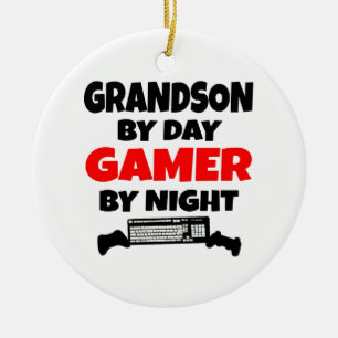 Grandson beroemd gemaakt door Day Gamer By Night Keramisch Ornament