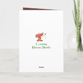 Grandson Birthda Otter Funny Animal Custom Text Kaart (Achterkant)