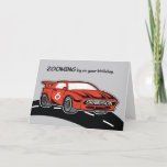 Grandson Birthday 6 Red Sports Car Kaart<br><div class="desc">De rode sportwagen aan de voorkant brengen je naar waar je kleinzoon zijn verjaardagsfeest houdt zodat je hem kunt begroeten en meedoen aan zijn viering. Geef hem een gelukkige zesde verjaardag met deze kaart.</div>