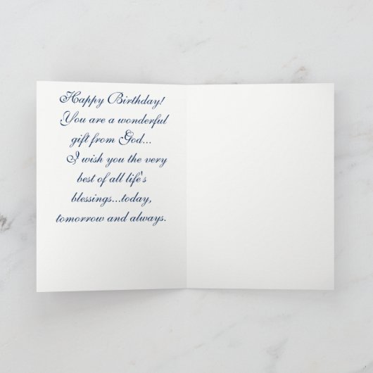 Grandson Birthday Card Kaart (Binnen)