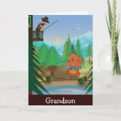 Grandson Birthday Card Kaart (Voorkant)