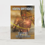 Grandson Birthday Card met Cyborg - Modern Robot Kaart<br><div class="desc">Grandson Birthday Card met Cyborg - Modern Robot</div>