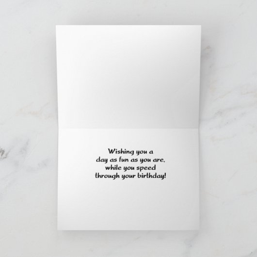 Grandson Birthday Leeftijd 3 Rode sportauto Kaart (Binnen)