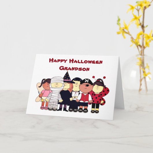 *****GRANDSON**** BOO AAN U!!!!!! KAART (Gele Bloem)