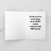 GRANDSON EN MIJN FAVORIETE FIREMAN OP BIRTHDAY KAART (Binnen)