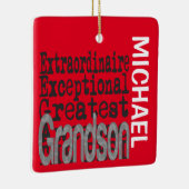 Grandson Extraordinaire CUSTOM Keramisch Ornament (Rechts)