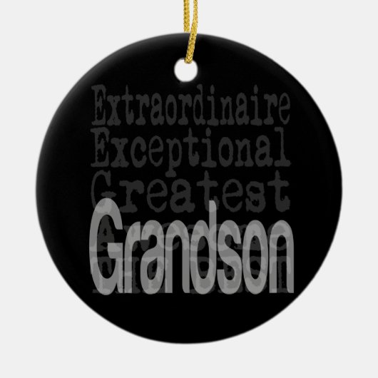 Grandson Extraordinaire Keramisch Ornament (Voorkant)