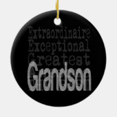 Grandson Extraordinaire Keramisch Ornament (Achterkant)