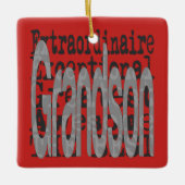 Grandson Extraordinaire Keramisch Ornament (Voorkant)