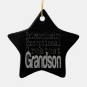 Grandson Extraordinaire Keramisch Ornament (Voorkant)