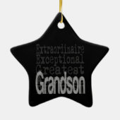 Grandson Extraordinaire Keramisch Ornament (Achterkant)