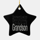 Grandson Extraordinaire Keramisch Ornament (Voorkant)