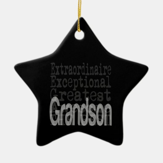 Grandson Extraordinaire Keramisch Ornament (Voorkant)