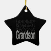 Grandson Extraordinaire Keramisch Ornament (Achterkant)