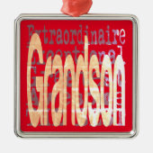 Grandson Extraordinaire Metalen Ornament (Voorkant)