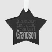 Grandson Extraordinaire Ornament (achterkant)