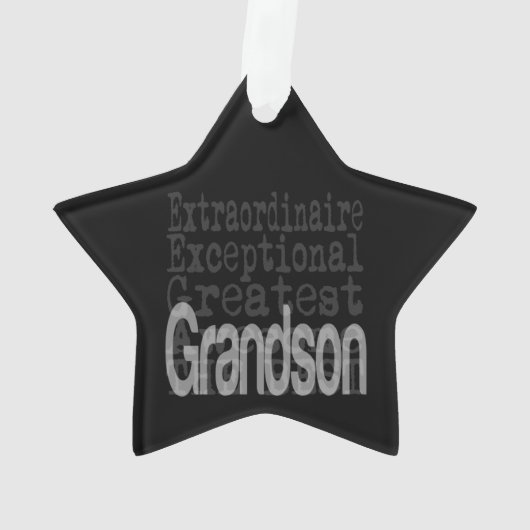 Grandson Extraordinaire Ornament (achterkant)