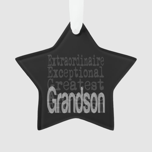 Grandson Extraordinaire Ornament (voorkant)