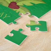 Grandson First Birthday Cute Lion Jigzaag Puzzle Legpuzzel (Zijkant)