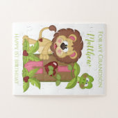 Grandson First Birthday Cute Lion Legpuzzel (Horizontaal)