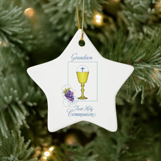 Grandson First Community, Chalice met Host Keramisch Ornament (Boom)