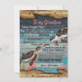 Grandson Gift | Brief aan mijn kleinzoon van opa Feestdagenkaart (Voorkant)