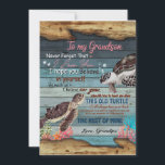 Grandson Gift | Brief aan mijn kleinzoon van opa Kaart<br><div class="desc">Grandson Gift | Aan mijn kleinzoon vergeet nooit dat ik van je hou van opa</div>