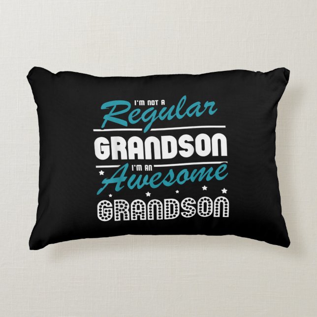 Grandson Gift | Ik ben geen gewone kleinzoon Accent Kussen (Voorkant)