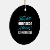 Grandson Gift | Ik ben geen gewone kleinzoon Keramisch Ornament (Rechts)