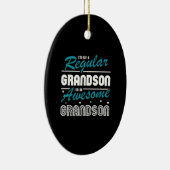 Grandson Gift | Ik ben geen gewone kleinzoon Keramisch Ornament (Rechts)