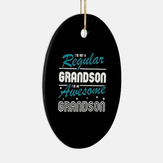 Grandson Gift | Ik ben geen gewone kleinzoon Keramisch Ornament (Rechts)