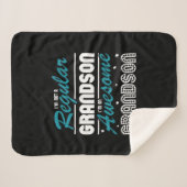 Grandson Gift | Ik ben geen gewone kleinzoon Sherpa Deken (Voorkant (horizontaal))