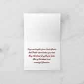 Grandson Gnome kerstfeestkaart Feestdagen Kaart (Binnen)