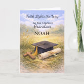 Grandson Graduation Christian Personalized Faith Kaart (Voorkant)