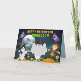 Grandson Halloween Cute Card Kaart