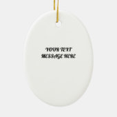 Grandson Handsome Red Kardinaal kerstvogel Keramisch Ornament (Achterkant)